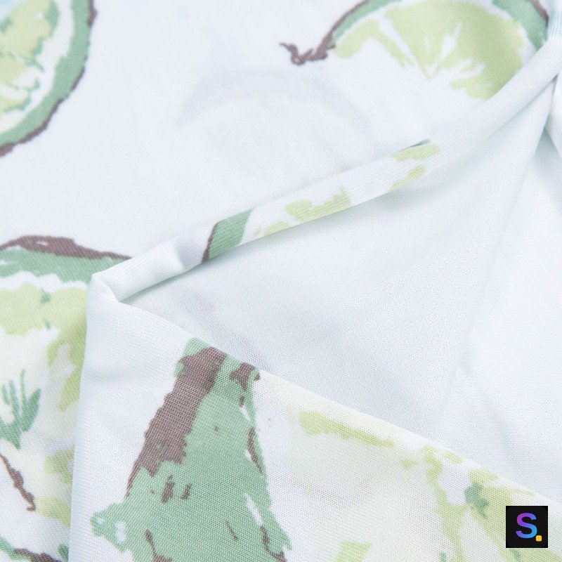 Printed Cooling Jersey, Green Leaf Print — photo 2