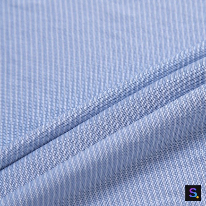 Striped Cooling Jersey, Blue Pinstripe — photo 2