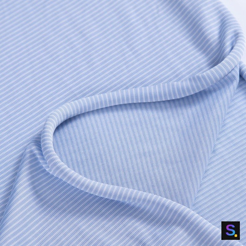 Striped Cooling Jersey, Blue Pinstripe — photo 4