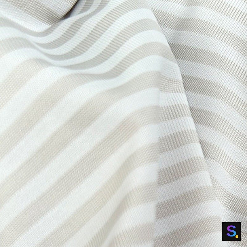 Striped Cooling Jersey, Grey & White Stripe — photo 2