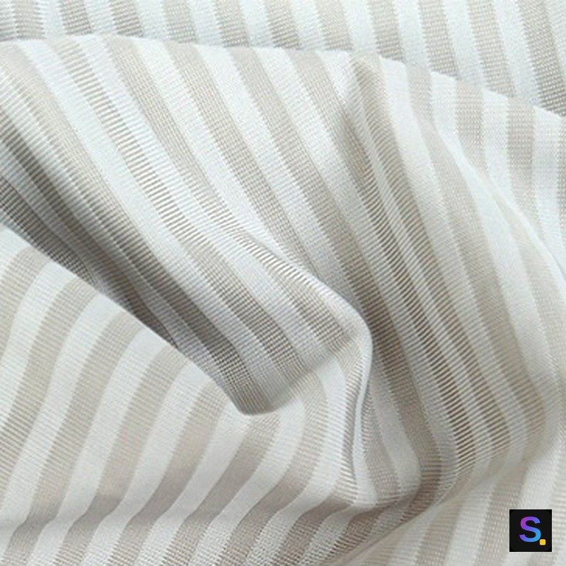 Striped Cooling Jersey, Grey & White Stripe — photo 3