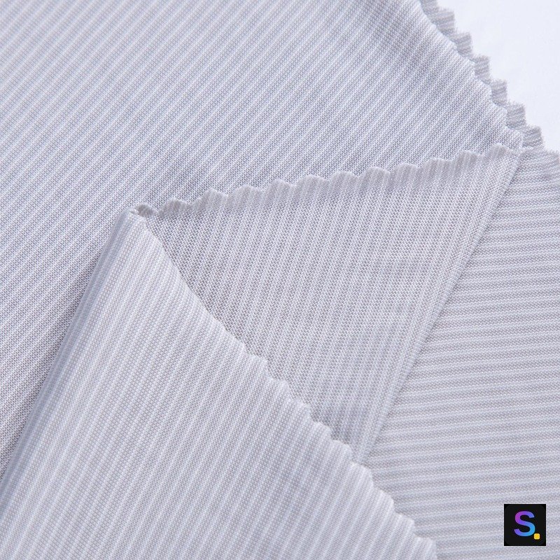 Striped Cooling Jersey, Grey Pinstripe — photo 3