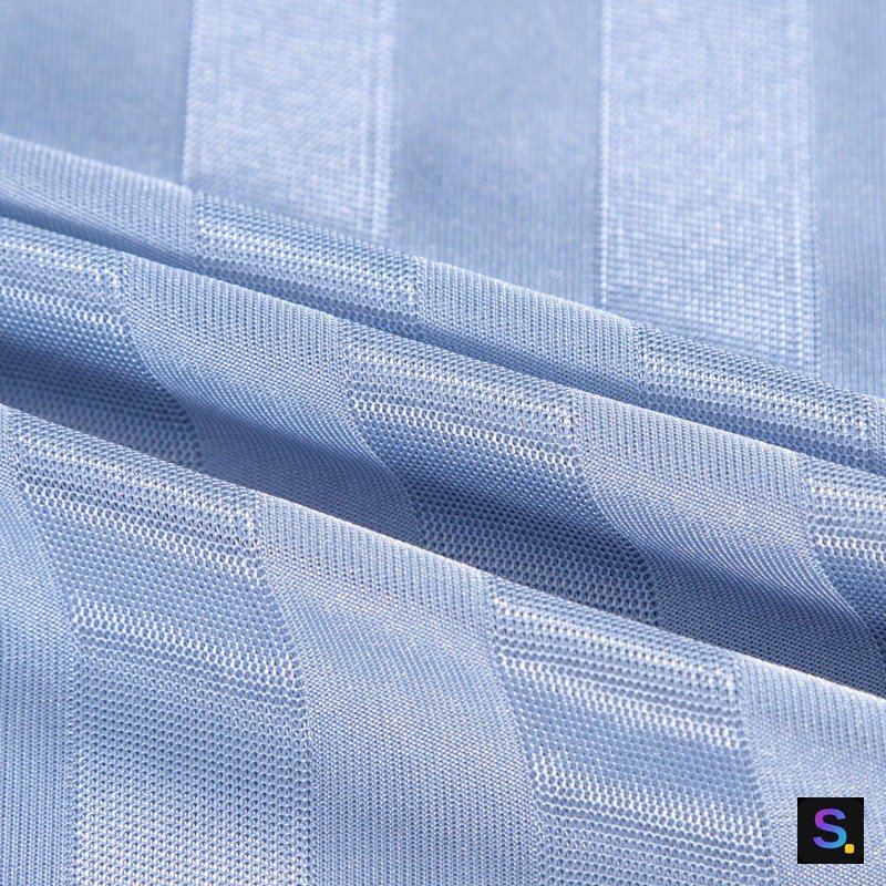 Striped Cooling Jersey, Steel Blue Stripe — photo 2