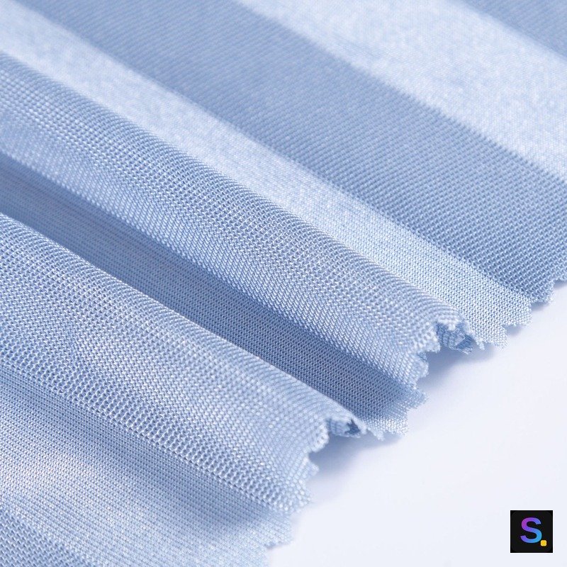 Striped Cooling Jersey, Steel Blue Stripe — photo 3