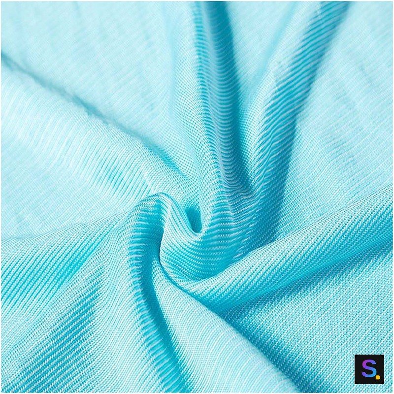Striped Cooling Jersey, Turquoise Stripe — photo 4