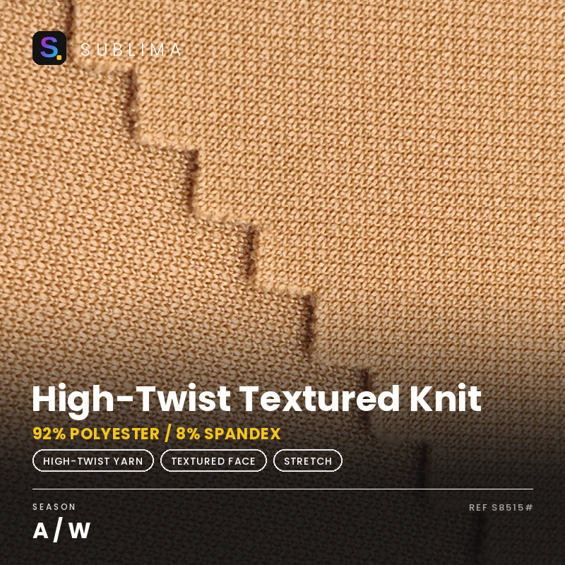 High-Twist Textured Knit knitted fabric