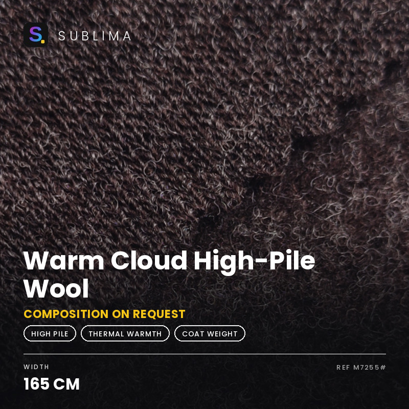 Warm Cloud High-Pile Wool knitted fabric