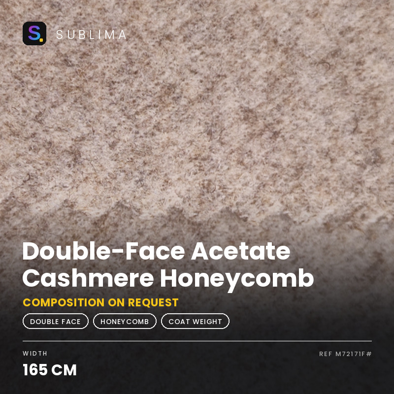 Double-Face Acetate Cashmere Honeycomb knitted fabric