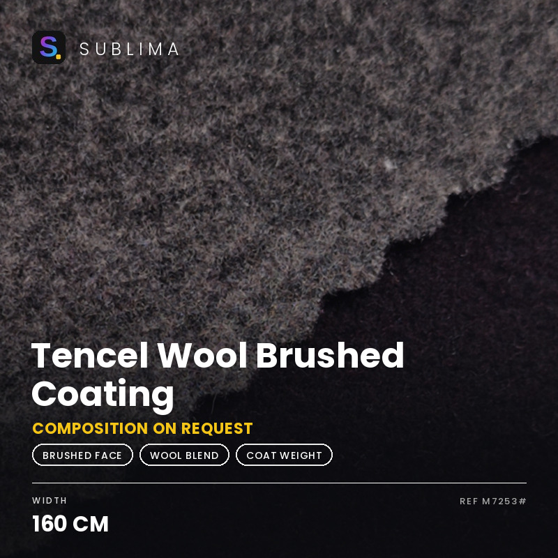 Tencel Wool Brushed Coating knitted fabric