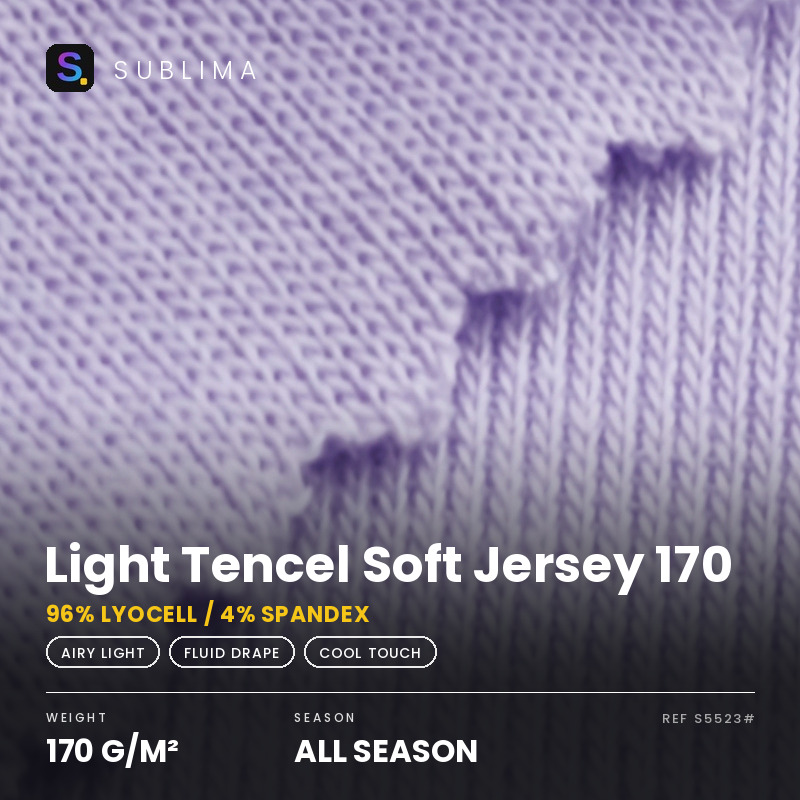 Light Tencel Soft Jersey 170 knitted fabric