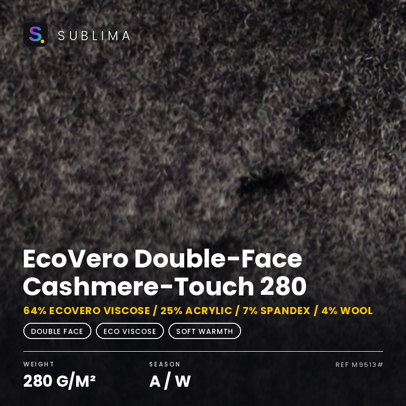 EcoVero Double-Face Cashmere-Touch 280 knitted fabric