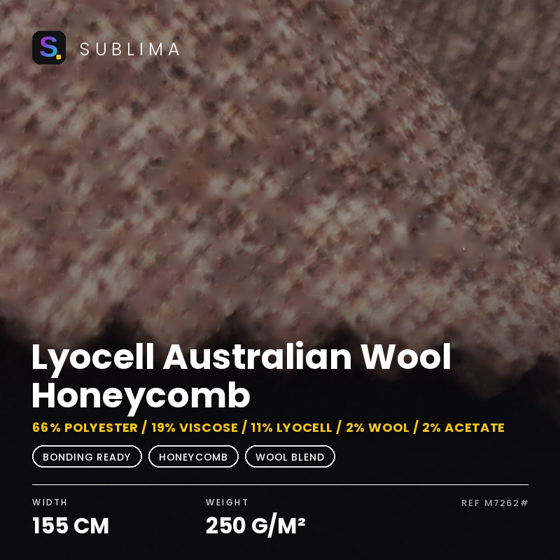 Lyocell Australian Wool Honeycomb knitted fabric