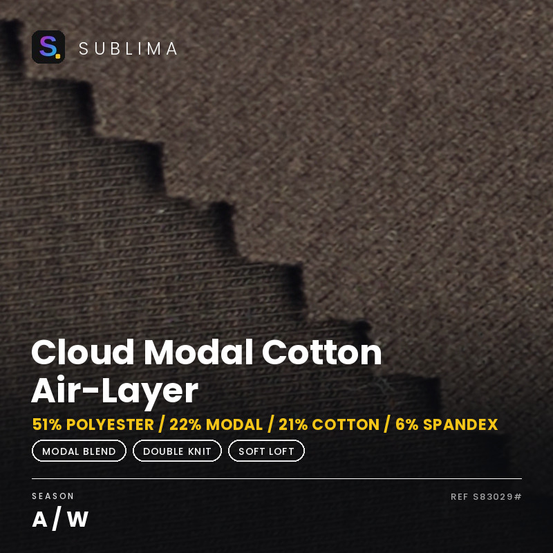 Cloud Modal Cotton Air-Layer knitted fabric