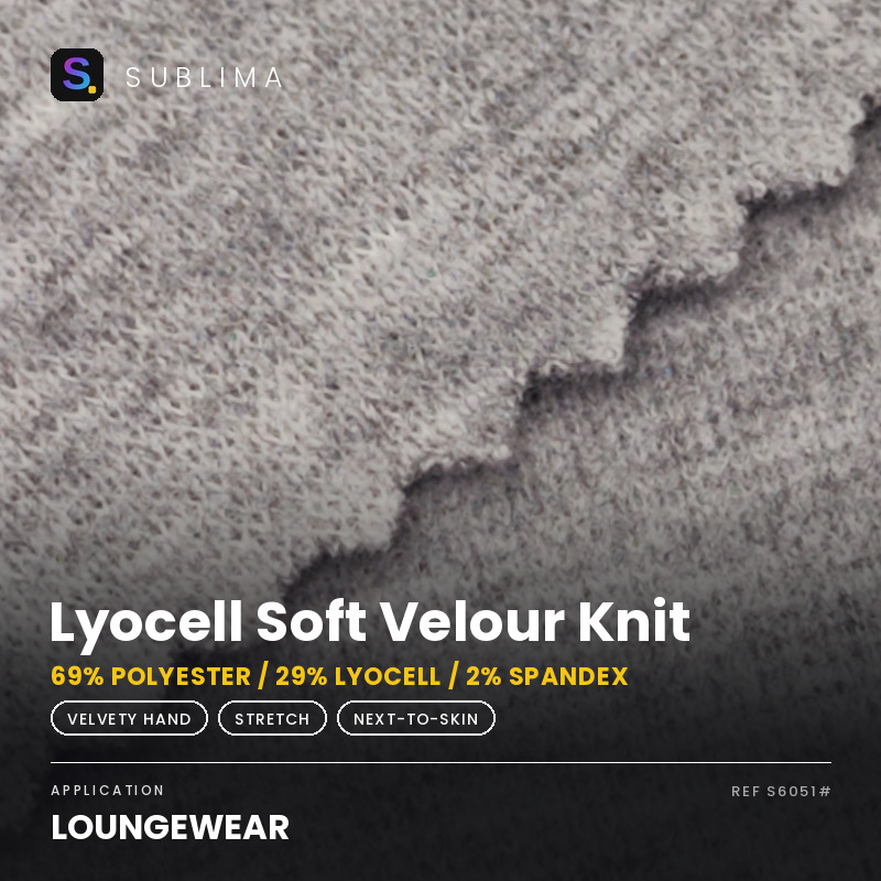 Lyocell Soft Velour Knit knitted fabric