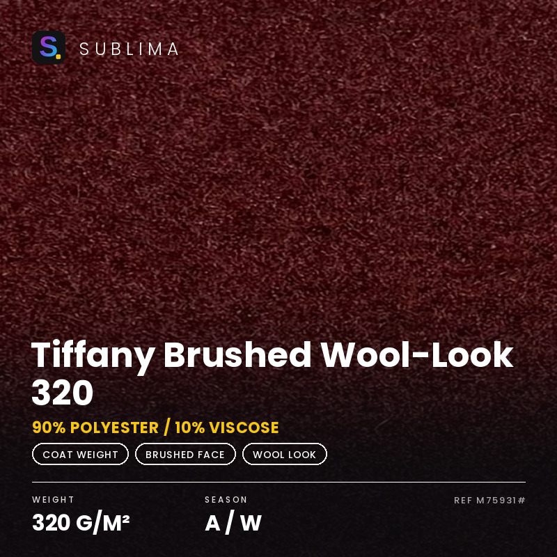 Tiffany Brushed Wool-Look 320 knitted fabric