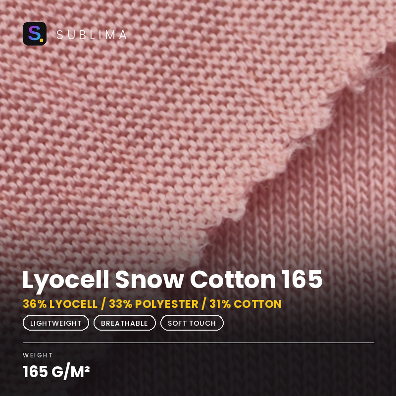 Lyocell Snow Cotton 165 knitted fabric