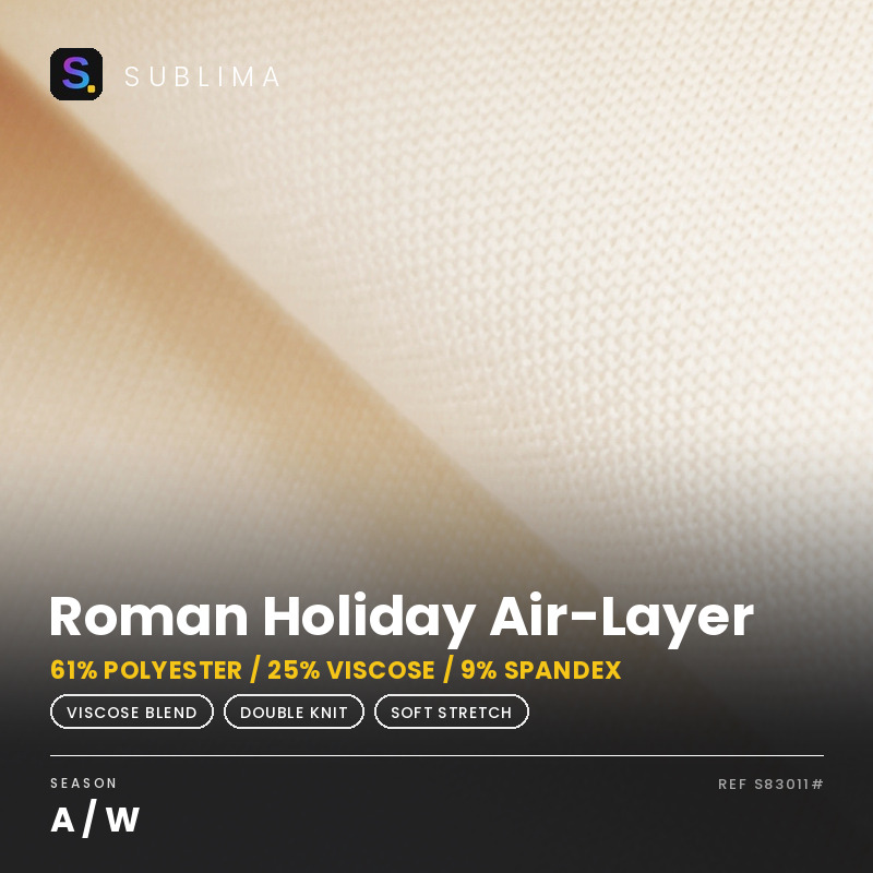 Roman Holiday Air-Layer knitted fabric