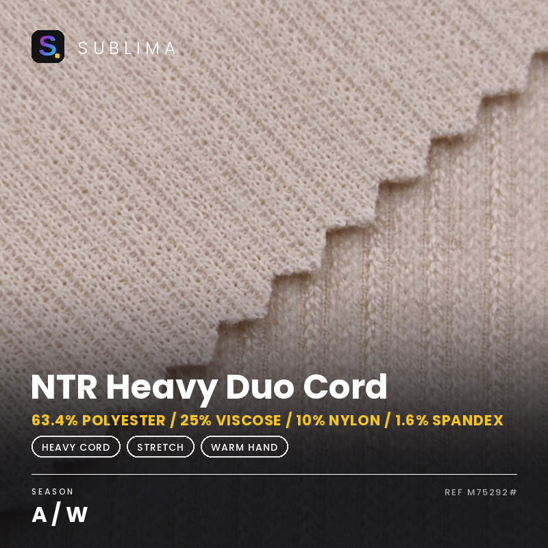 NTR Heavy Duo Cord knitted fabric