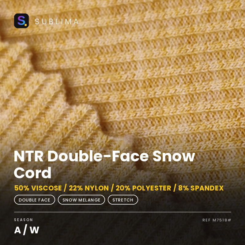 NTR Double-Face Snow Cord knitted fabric