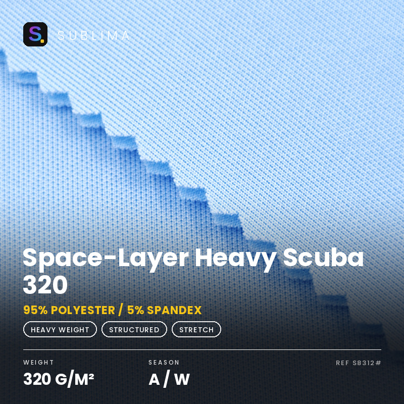 Space-Layer Heavy Scuba 320 knitted fabric