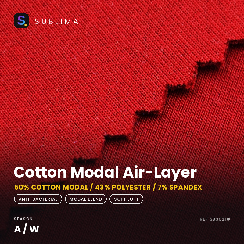 Cotton Modal Air-Layer knitted fabric
