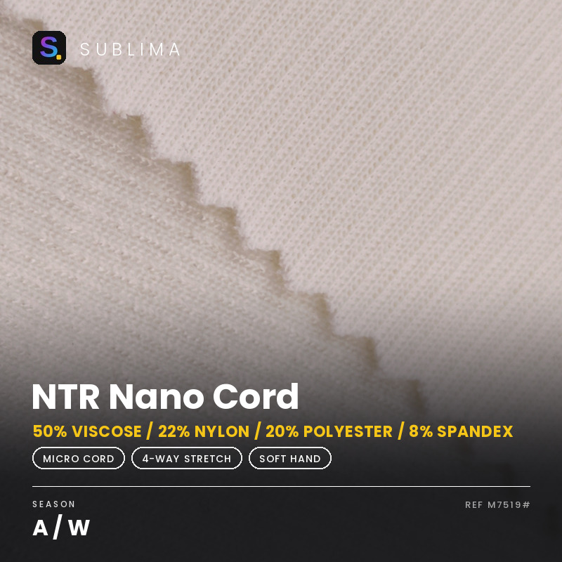NTR Nano Cord knitted fabric