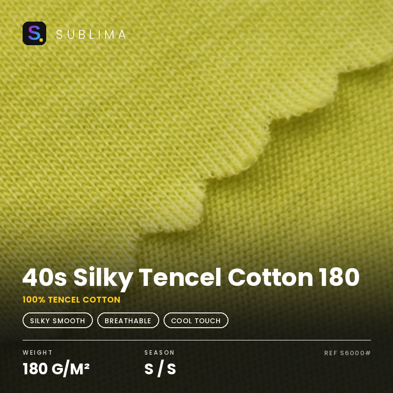 40s Silky Tencel Cotton 180 knitted fabric