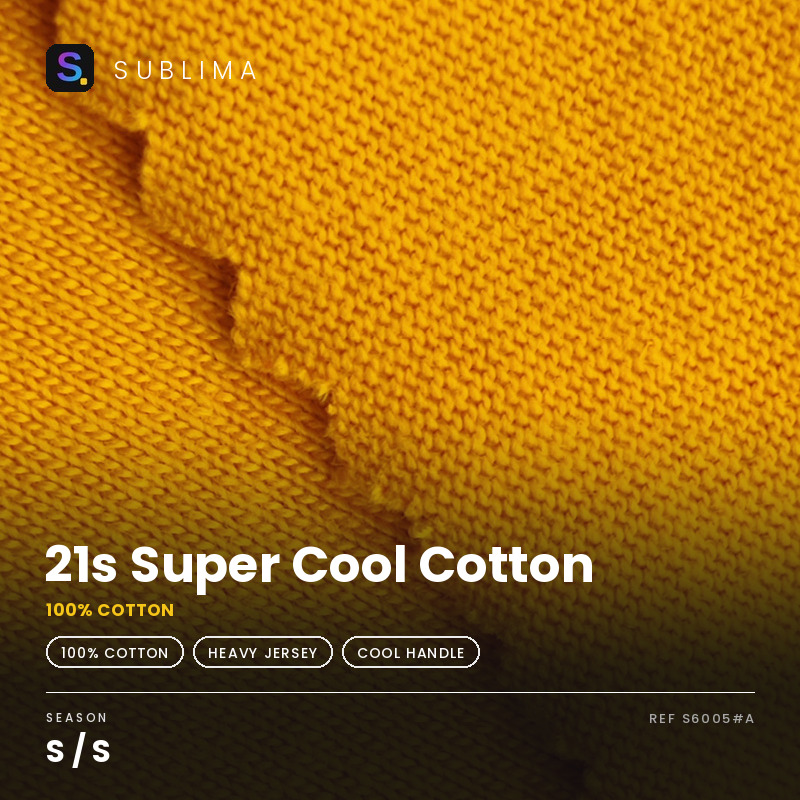 21s Super Cool Cotton knitted fabric