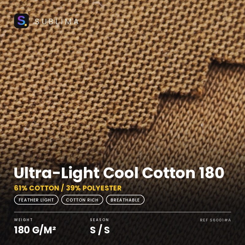 Ultra-Light Cool Cotton 180 knitted fabric