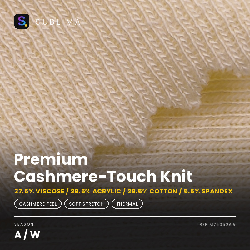 Premium Cashmere-Touch Knit knitted fabric
