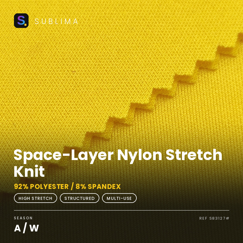 Space-Layer Nylon Stretch Knit knitted fabric