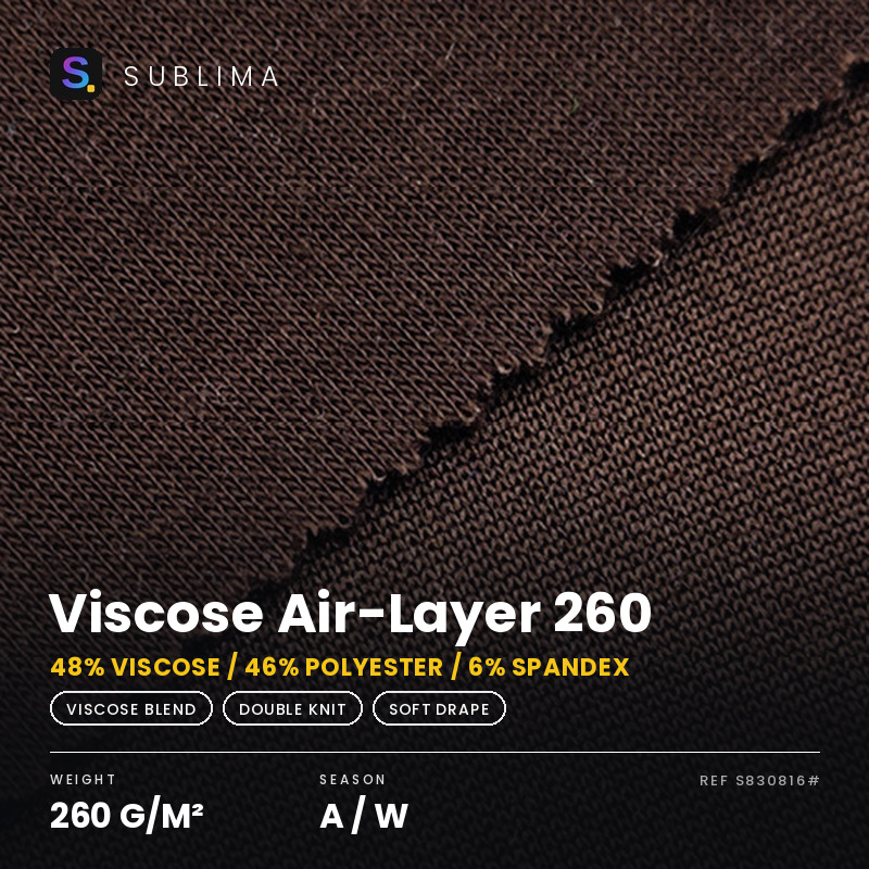 Viscose Air-Layer 260 knitted fabric