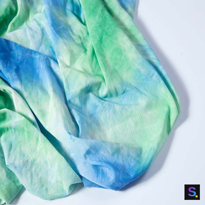 Tie-Dye Jersey, Blue-Green Tie-Dye — photo 3