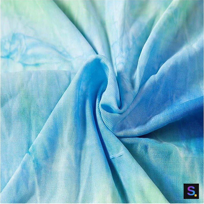 Tie-Dye Jersey, Blue-Green Tie-Dye — photo 4
