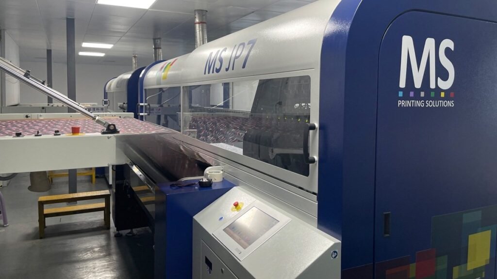 Industrial inkjet printing line — Sublima knitted fabric production