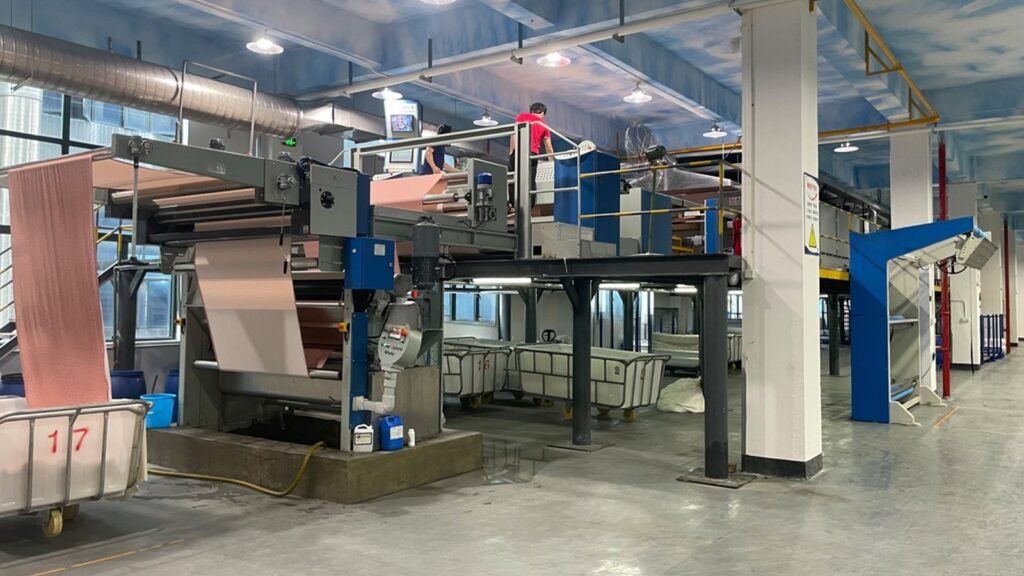 Finishing line — Sublima knitted fabric production