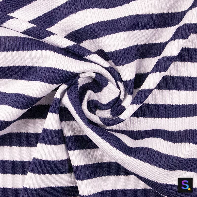 Polyester-Spandex Stripe Knit — photo 3