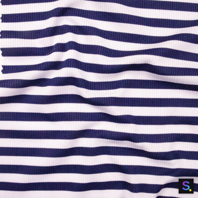 Polyester-Spandex Stripe Knit — photo 5