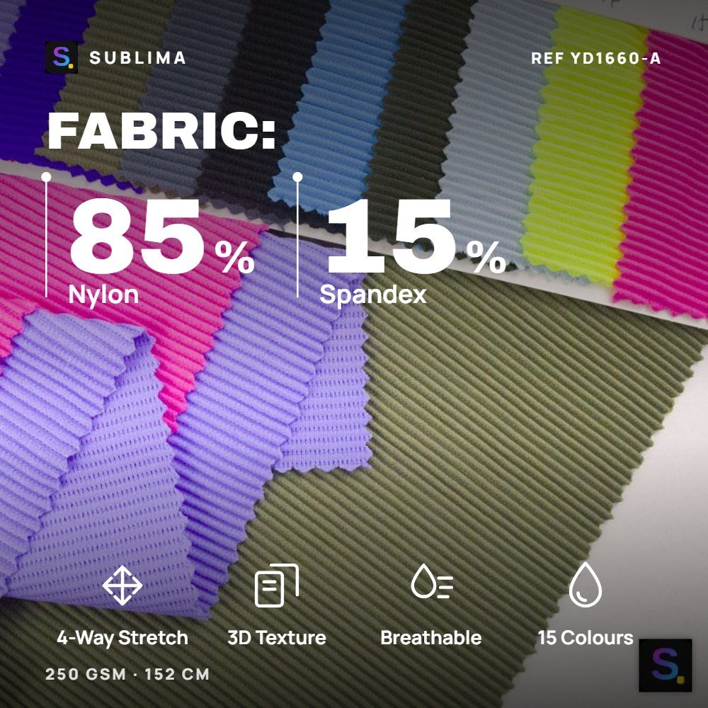 Nylon-Spandex Jacquard Knit REF YD1660-A — Sublima