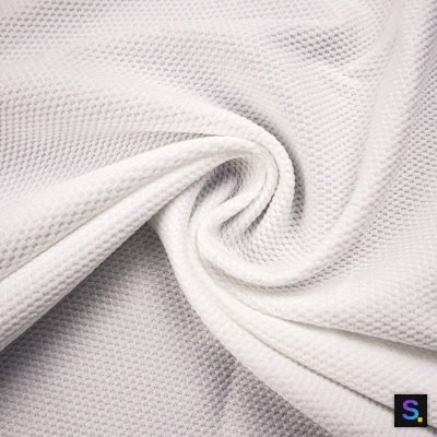 Check Polyester-Spandex Jacquard Knit