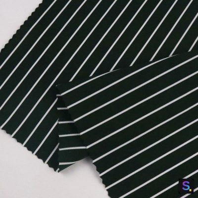 Polyester-Spandex Stripe Knit