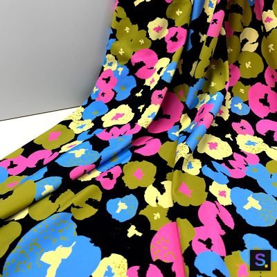 Printed Nylon-Spandex Swim Knit